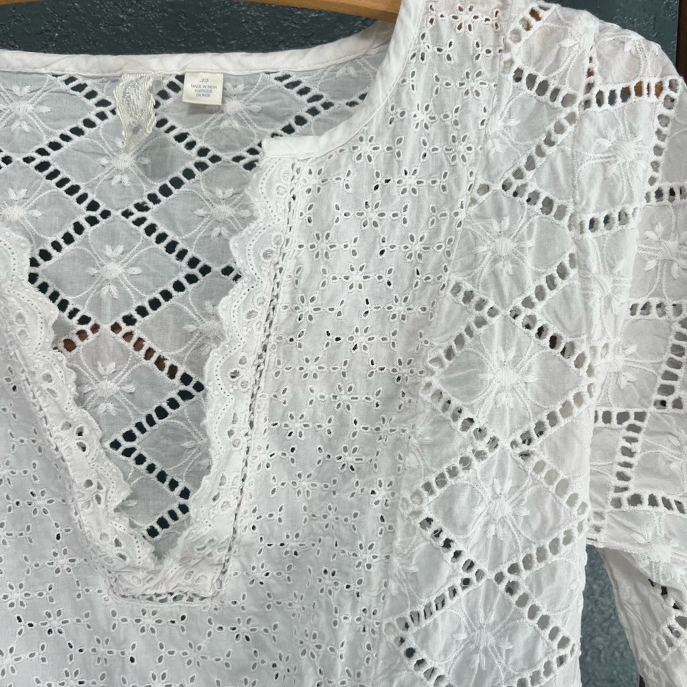 Anthropologie Eyelet Tunic - XS